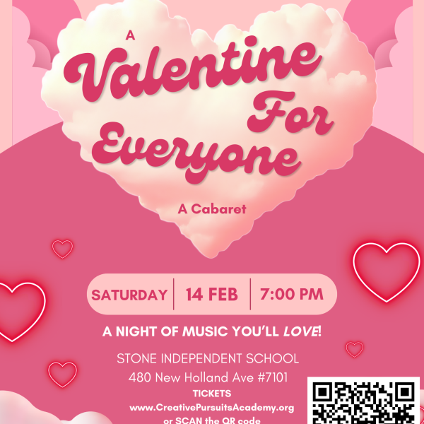 Pink and White Minimalist Valentines Day Party Poster (1)